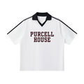Contrast Collar Striped Soccer Jersey
