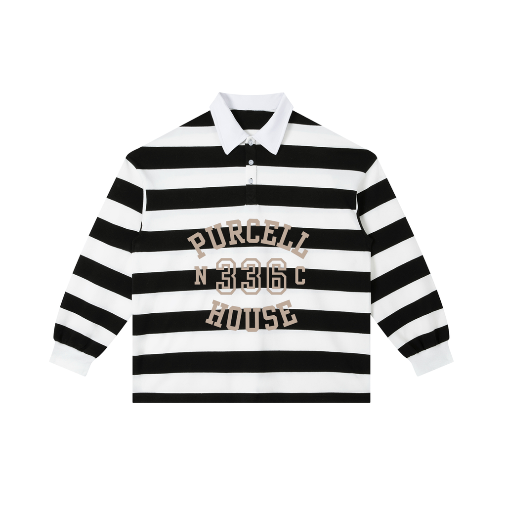Purcell House 336 Color Block Stripe Polo Shirt