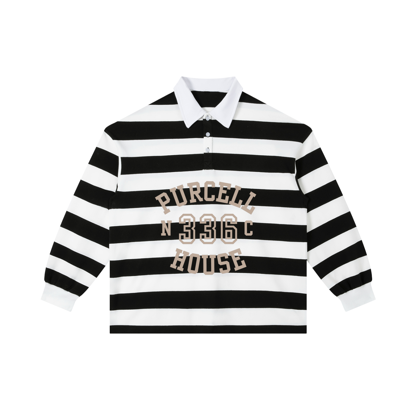 Purcell House 336 Color Block Stripe Polo Shirt